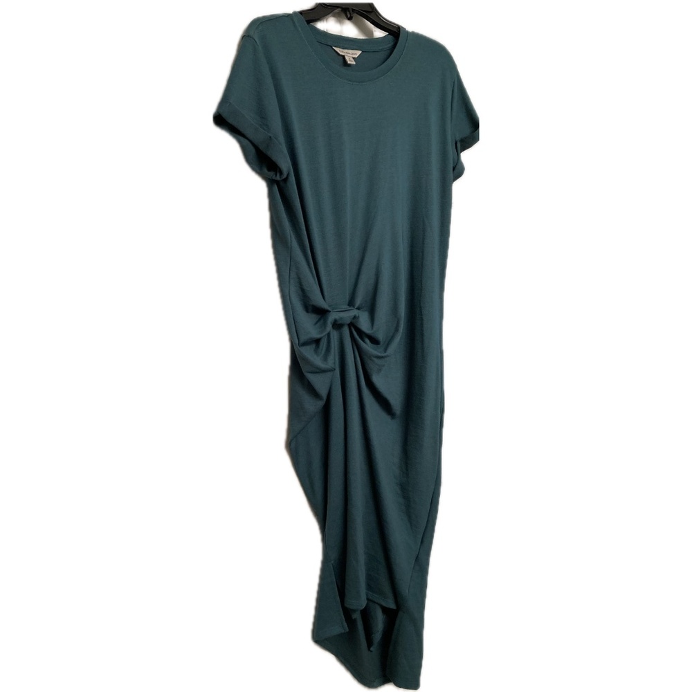 NWOT Calvin Klein Jeans Green Draped High-Low T-Shirt Dress